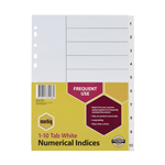 Marbig Dividers 1 to 10 Tab PP A4 White