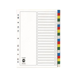 Marbig Dividers 20 Tab PP A4 Assorted