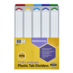 Marbig Dividers 5 Tab Landscape A3 Assorted