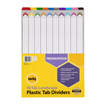 Marbig Dividers 10 Tab Landscape A3 Assorted