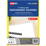 Avery Index Maker Label Divider 10 Tab Unpunched A4 White