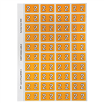 Avery Colour Coding Labels 2 Side Tab Orange 240 Pack