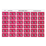 Avery Colour Coding Labels N Side Tab Magenta 180 Pack