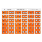 Avery Colour Coding Labels O Side Tab Orange 180 Pack