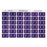 Avery Colour Coding Labels 7 Side Tab Purple 180 Pack