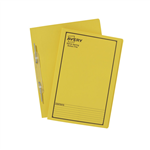 Avery Spring Action File Yellow with Black Print 25 Pack
