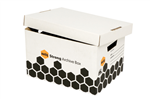 Marbig Archive Box Strong Black and White 20 Pack