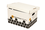 Marbig Archive Box Strong 80036 White and Black 12 Pack