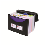 Marbig Expanding File with Storage Box Black