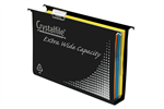 Crystalfile Suspension Files Extra Wide Black 10 Box