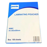 Premier Laminating Pouch A3 80 Micron Clear Pk100