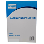 Premier Laminating Pouch A4 80 Micron Clear Pk100