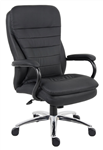 YS Chair Titan High Back Leather Takes up to 200kg Black