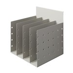 Rapid 4 Slot Document Divider To Suit Screen Silver