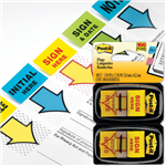 Post It Flags 680SH2 Sign Here Yellow 2 Pack
