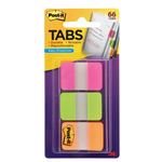 Post It Durable Index Tabs 686PGO Assorted 66 Pack