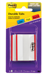 Post It Durable Tabs 686F50RD Red 50 Pack