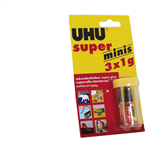 UHU Glue Super Blister 3 x 1g