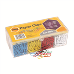Marbig Paper Clip Large 33mm Asssorted 800 Box