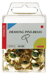 Esselte Thumb Tacks Brass 150 Pack