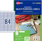 Avery Photographic Slide Labels 84UP White 25 Pack