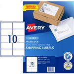 Avery L7173 TrueBlock Laser Labels 10UP White 100 Box