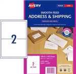 Avery L7168 Laser Shipping Labels White 250 Pack