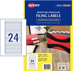 Avery L717025 Laser Labels File Spine White 25 Pack