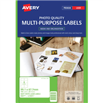 Avery L7165CL Labels Colour 8UP Matte White 20 Pack
