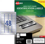 Avery L6009 Laser Labels 457x212mm Silver 20 Pack