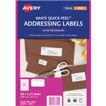 Avery J8651 Inkjet Mini Address White Label 50 Pack