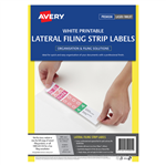 Avery L7174 Lateral Filing Labels A4 100 Box
