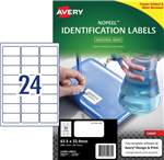 Avery L6146 Labels NoPeel White 10 Pack