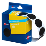 Avery Dispenser Dot Stickers 24mm Diameter Black 500 Pack 5 per Box