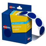 Avery Dispenser Dot Stickers 24mm Diameter Blue 500 Pack 5 per Box