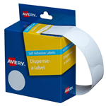 Avery Dispenser Dot Stickers 24mm Diameter White 500 Pack 5 per Box