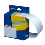 Avery Rectangle Dispenser Stickers 89x43mm White 100 Pack