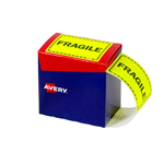 Avery Labels FRAGILE 996x75mm Fluoro Yellow 750 Pack