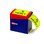 Avery Labels HEAVY 996x75mm Fluoro Yellow 750 Pack