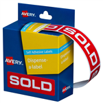 Avery Sold Dispenser Labels 250 Pack