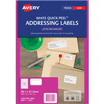 Avery L7651 Laser Address Labels 65UP White 25 Pack