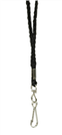 Rexel Lanyard Cord Style with Swivel Clip Black 10 Pack