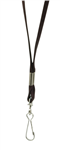 Rexel Lanyard Flat Style with Swivel Clip Black 10 Pack