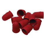 Esselte Thimblette Finger Pad Size 1 Red 10 per Pack