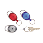 Rexel Key Holder Retractable Cord Snap Lock Blue