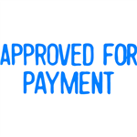 Xstamper Approved For Payment Blue