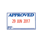 Shiny Stamp S404 Self Inking Approved Date Stamp
