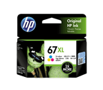 HP 67XL Tri Colour Ink Cartridge Each