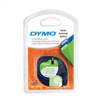 Dymo LetraTag Tape Paper White 12mm x 4m 2 Pack Each