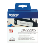 Brother DK22205 White Thermal Label Paper Roll 62mmx3048m